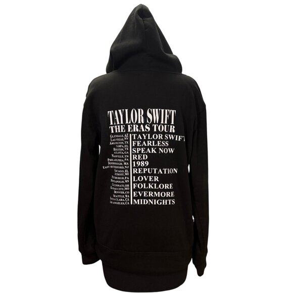 Taylor Swift The Eras Tour Hoodie Black Women’s Medium Graphic Concert Merch - Picture 4 of 8